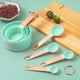 thumbnail image 4 of Fiudx Juego de Medición de Acero Inoxidable, Elegantes Cucharas con Mango Dorado, Tazas Medidoras Precisas, Elegantes Herramientas de Cocina para Hornear y Cocinar, Imprescindible para El Chef Casero, 4 of 4