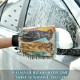 thumbnail image 6 of Qxltty Hawaii Beach Dog Car Wash Mitt 2pcs Scratch Free Lint-Free Antistatic Microfiber 7.09×10.24in, 6 of 8