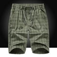 thumbnail image 2 of IROINNID Men's Summer Casual Fitness Cargo Elastic Stripe Printed Sports Shorts, 2 of 3