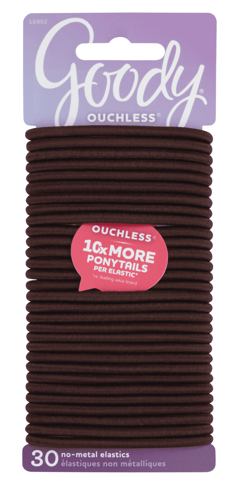 Goody Ouchless Brown Hair Elastics No Metal Gentle Hair Ties 30 Ct goody-ouchless-brown-hair-elastics-no-metal-gentle-hair-ties-30-ct
