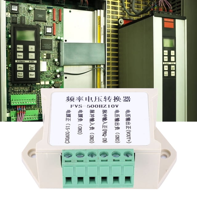 Module Convertisseur Fréquence/tension 0-500Hz à 0-10V pour la Conversion d'Interface PLC et Inverseur, Coque Incluse