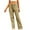 Khaki, variant on Kmdttou Women Plus Size Trendy And Casual Multi Pocket Loose Wide Leg Work Pants Long Pants