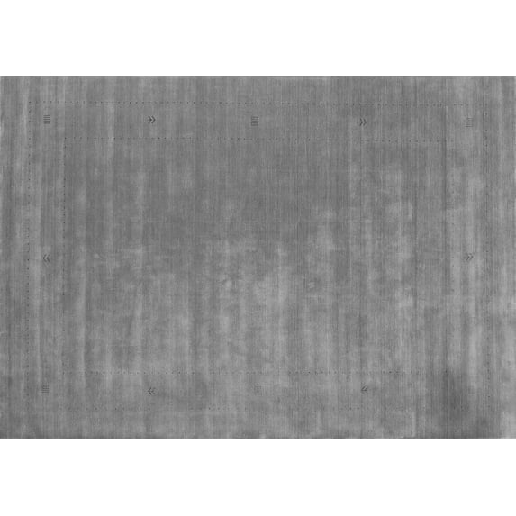 Ahgly Company Indoor Rectangle Abstract Gray Contemporary Area Rugs, 2' x 3'