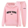 thumbnail image 3 of New York Track Suit for Men Women Long Sleeve Pockets Pullover Hoodie and Sweatpants Tracksuits 2 Piece Set, 3 of 4