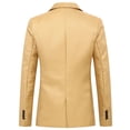 thumbnail image 2 of SWSMCLT Men's Long Sleeve Blazer Business Cozy Business Slim Fit Split Suit Separate Casual Sport Coat Khaki 36, 2 of 2
