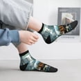 thumbnail image 2 of Rocae Turtle In Jungle Waterfall for Premium Adult Socks,Comfortable, Breathable, and Durable Socks, Perfect for Everyday Wear, 2 of 7