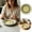B, variant on 1PC All-in-one Premium Ceramic Garlic Grater Plate - Cross Glazed Design and Style - For Garlic, Ginger, Chocolate, and more -4.6in(B)