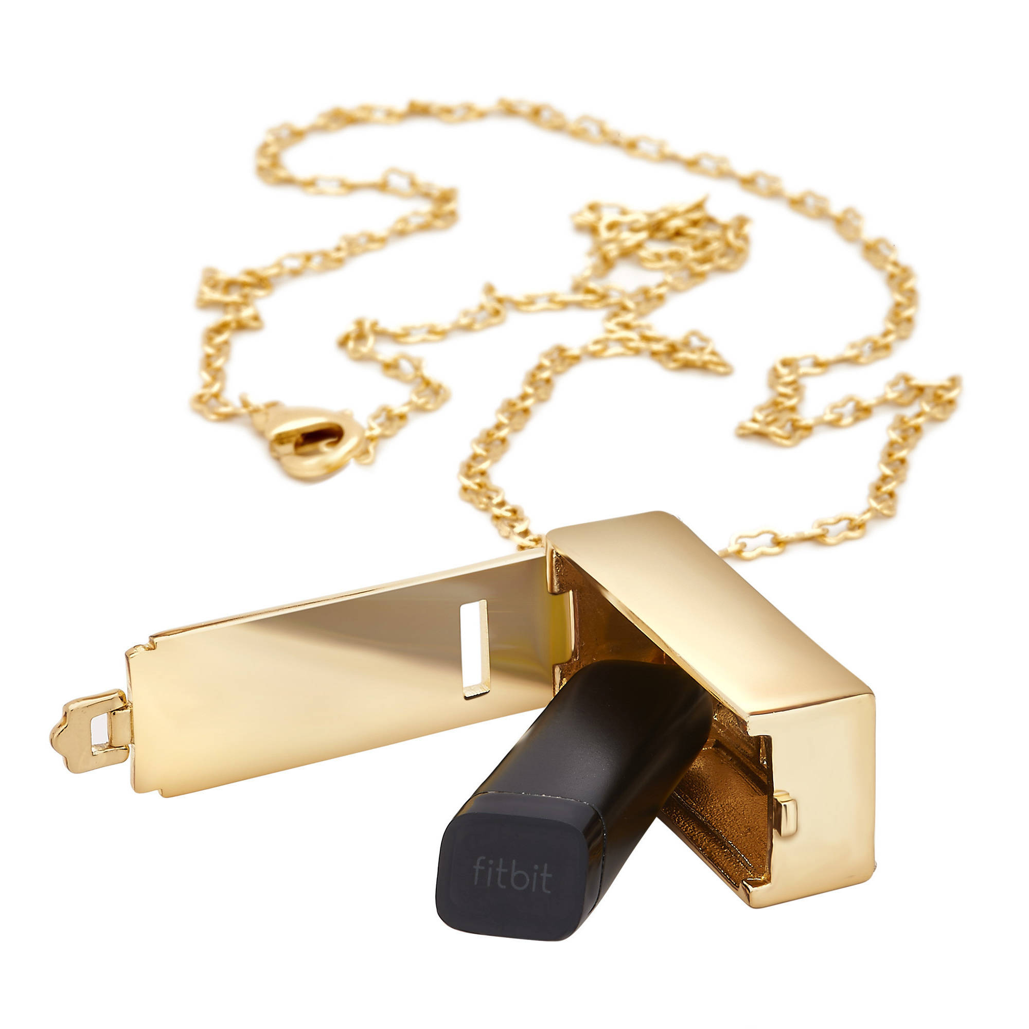 Yellow Ion-Plated X Enhancer Pendant for Fitbit Flex