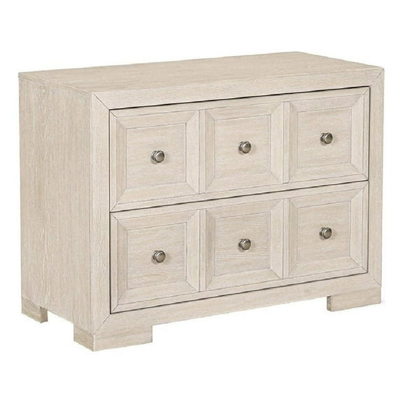 Kizie Oversized Nightstand- USB A-C- 2 Drawers- 38 Inch