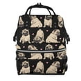 thumbnail image 1 of Easygdp French Bulldog para Bolsa de Bebé de Gran Capacidad con Múltiples Bolsillos, Bolsa de Pañales para Padres, Bolsa de Viaje Organizada y Elegante, 1 of 6