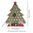 thumbnail image 5 of Calendario navideño Adornos navideños con números Adorno de escritorio Calendario navideño Calendario de escritorio para el hogar Sala de estar, 5 of 5