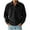 Black1, variant on Corduroy Sweatshirt for Men Classic Vintage Long Sleeve Collared Button Pullover Shirts with Pocket
