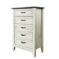 thumbnail image 3 of 5 Drawer Dresser for Bedroom, Farmhouse Wood Dressers, Modern Tall Dressers & 5 Chest of Drawer, Large Drawer Storage Organizer Dresser for Living Room, Kids Room, 3 of 8