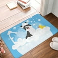 thumbnail image 2 of Vsdgher Collie in Bathtub print Flannel Anti-Slip Floor Mat Comfort Mat Floor Carpet for Decor, Non-Slip, Home, Office, Laundry, Durable, 2 of 5