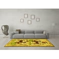 thumbnail image 3 of Ahgly Company Indoor Round Persian Yellow Traditional Area Rugs, 7' Round, 3 of 4