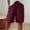 582#Wine, variant on Bermuda Shorts for Women Knee Length Cotton Linen Wide Leg Gauze High Waisted Casual Vacation Short Pant with Pocket Light Blue L