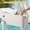 White, variant on 80Qt Outdoor Beverage Rolling Cooler for Backyard Deck Patio with Wheels