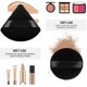 thumbnail image 4 of Powder Puffs Triangle Round Cosmetic Powder Puff Washable Reusable Soft Plush Powder Sponge Makeup Foundation Sponge For Face Body Loose Powder Wet Dr, 4 of 5