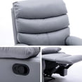 thumbnail image 3 of hzlagm Manual Recliner Chairs for Adults with Safety Reclining Easy to Operate Footrest & Headrest Mechanism for Bedroom, Living Room, RV - Light Gray, 3 of 6