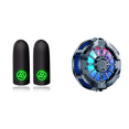 thumbnail image 1 of 2 Uds Cubierta Dedo Antideslizante Luminoso Controlador Juego Guantes Pulgar para PUBG Mobile, 1 of 9