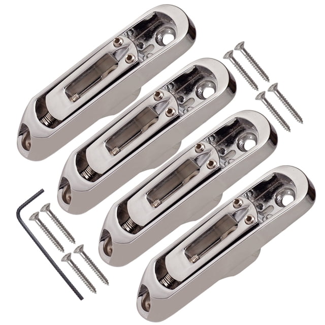 1 Set de Puente Individual de Aleación de Cinc para Bajo Eléctrico Accesorios de Instrumentos Musicales Sunnimix Puente individual bajo