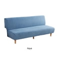thumbnail image 3 of Cubierta suave y elástica del sofá cama sin brazos Naiovety poliéster turquesa, 3 of 6