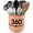 Beige, variant on Cooler Kitchen Extra Large Rotating Peach Plastic Utensil Holder Caddy with Weighted No-Tip Base and Removable Divider – Dishwasher Safe Countertop Organizer