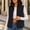 Black, variant on Elvqul Women's Sherpa Fleece Cropped Vest Zip Up Stand Collar Sleeveless Jacket for Fall Winter Layering Essential Outerwear