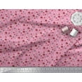 thumbnail image 2 of Soimoi Pink Rayon Fabric Flower Artistic Print Fabric by the Yard 42 Inch Wide, 2 of 3
