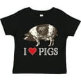 thumbnail image 3 of Inktastic I Love Pigs Vintage Farm Boys or Girls Toddler T-Shirt, 3 of 5