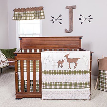 Trend Lab Deer Lodge 3 Piece Crib Bedding Set Cream Walmart Canada