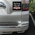 thumbnail image 2 of DistinctInk Custom Bumper Sticker - 3" x 3" Decorative Decal - Black Background - My Favorite Hockey Player Calls Me Mom, 2 of 2