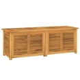 thumbnail image 3 of vidaXL Patio Storage Box Outdoor Cushion Storage with Bag Solid Wood Teak, 3 of 58