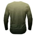 thumbnail image 4 of Dagegui Tie Dye Long Sleeve Shirt for Men Big and Tall Crewneck Button T-Shirts Fall Henley Gradient Color Tees Casual Hawaiian Travel Shirts Green 3XL, 4 of 4
