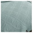 thumbnail image 3 of 3-Piece 100% Cotton Oversized Bedspread Lightweight Quilt Coverlet Embroidery Farmhouse Bedding Set (Tk Aqua Green, King (118"x106")), 3 of 8