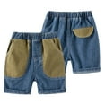 thumbnail image 2 of Nmmacb Kids Baby Boys Denim Shorts Cotton Shorts Little Boys Summer Elastic Waist Short Pants for 1-8Y, 2 of 6