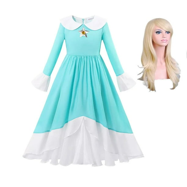Disfraz de princesa Rosalina para niña pequeña, vestido de fiesta de Halloween, bata de princesa Con estrella de la galaxia