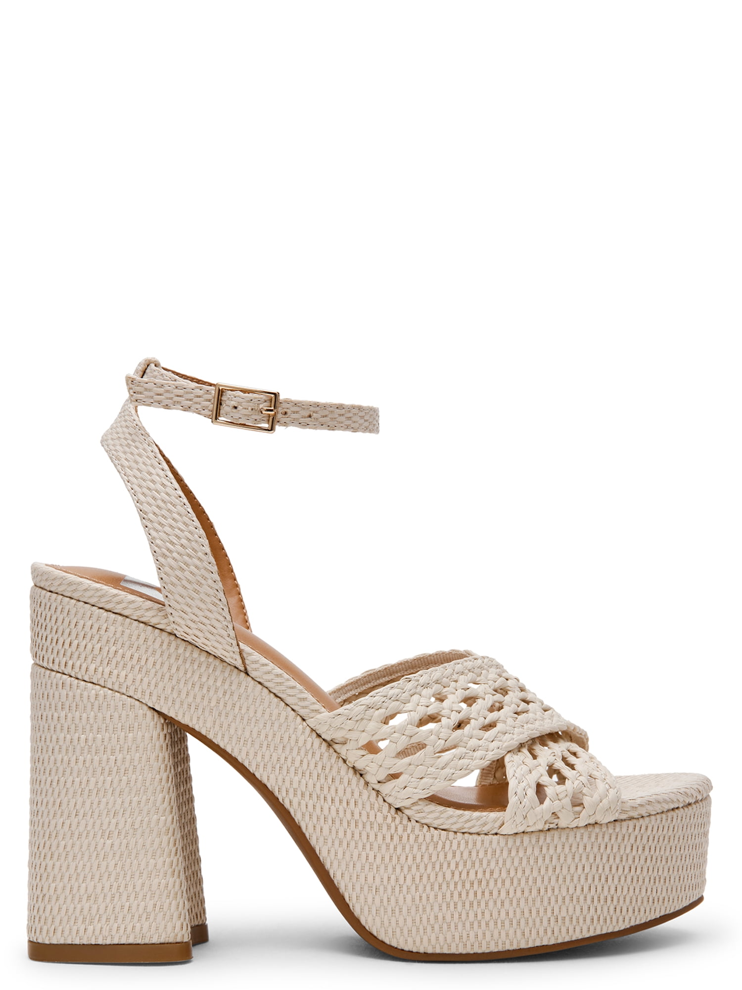 DV Dolce Vita Women's Whishora Platform Block Heel Sandal with Ankle Strap