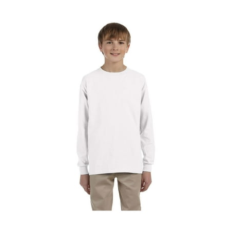 Gildan Big Boy's Double Needle Bottom Hem Rib Knit T-Shirt, Style
