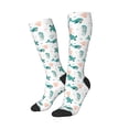 thumbnail image 2 of Fotbe Turtles And Seahorses print Women's Men's Novelty Crew Socks Cotton Socks Knee High Socks for Walking,Running,Nurses,Pregnancy, 2 of 8