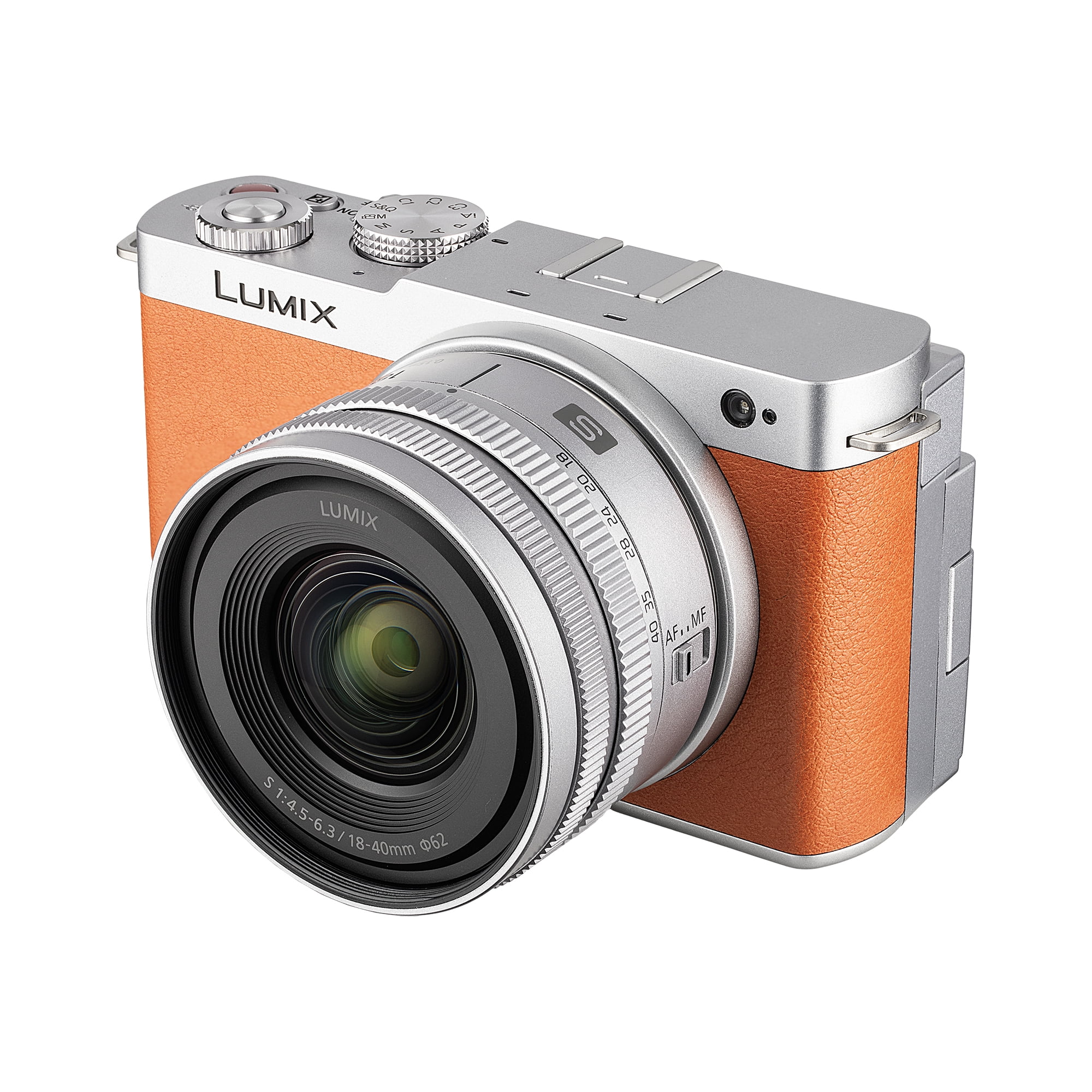 Panasonic Lumix S9 Mirrorless Camera with 18-40mm f/4.5-6.3 Lens (Orange) + 64GB Memory Card + 62mm 3 Piece High Resolution Filter Kit + USB Card Reader,SD/microSD + More