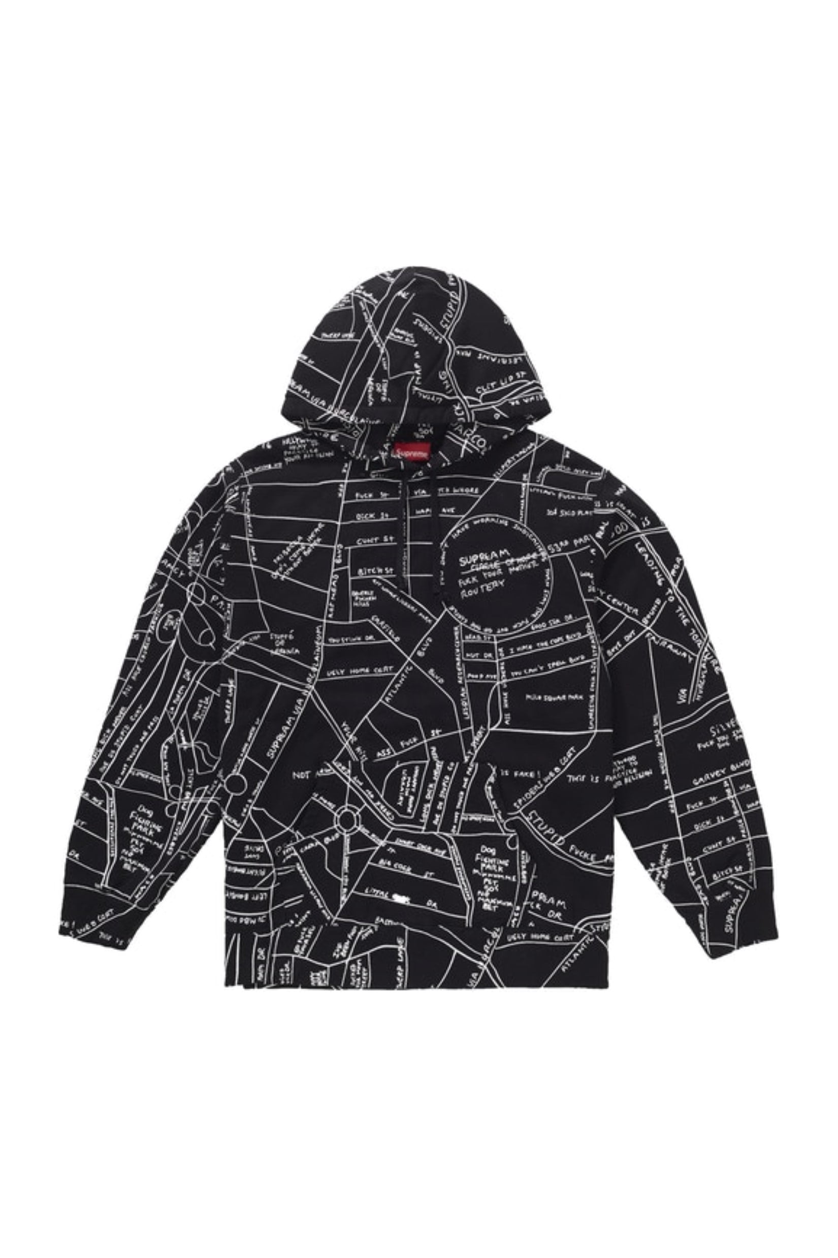 supreme gonz embroidered map hoodie