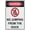 Warning Sign 1, variant on Slow Down - No Dust Warning Security Outdoor Sign - 8"x12", Reflective, Weatherproof - Construction Site, Dirt Road, Quarry, Mining Area