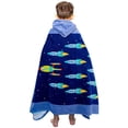 thumbnail image 1 of Toalla de baño con capucha para niños Poncho de surf para bebés Bata suave y real para cambiar a niños pequeños para niños y niñas Ducha/playa/piscina Cubiertas para niños 50x30 Toalla grande, 1 of 3