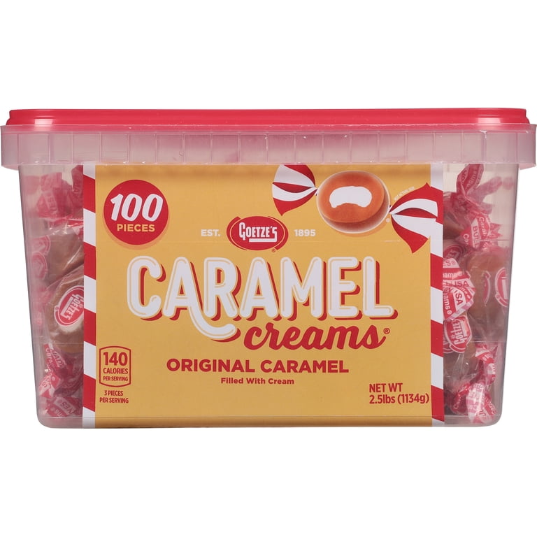 Confit. Ce'll grow Crème 50g Goetze's Candy Caramel Creams, Creamy Filled, 2.5 Pound (100 Count