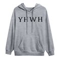 thumbnail image 5 of KHONTS Hooded Sweatshirt for Men YHWH Hoodies Shirt Inspirational Funny Letter Printed Graphic Pullover Tops Light Gray M, 5 of 6