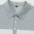 thumbnail image 6 of XIYON Mens Fashion Polo Shirts Men's Fall Winter Long Sleeve Striped Lapel Casual Knitted Shirt Polo Shirt Classic Comfortable Shirts For Men, 6 of 9
