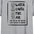 thumbnail image 3 of Avatar - The Last Airbender - Elements Harmony - Women's Oversized T-Shirt, 3 of 5