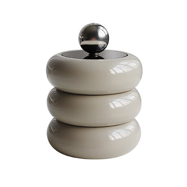 Artistic Sense Handmade Qtip Holder Nordic Style Dustproof Swab Storage Container with Lid, Premium Material, Easy to Fill and Clean, Workmanship