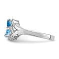 thumbnail image 4 of Sterling Silver Rhodium-plated Family Jewelry Mounting QXMR64/2SSM-8, 4 of 6